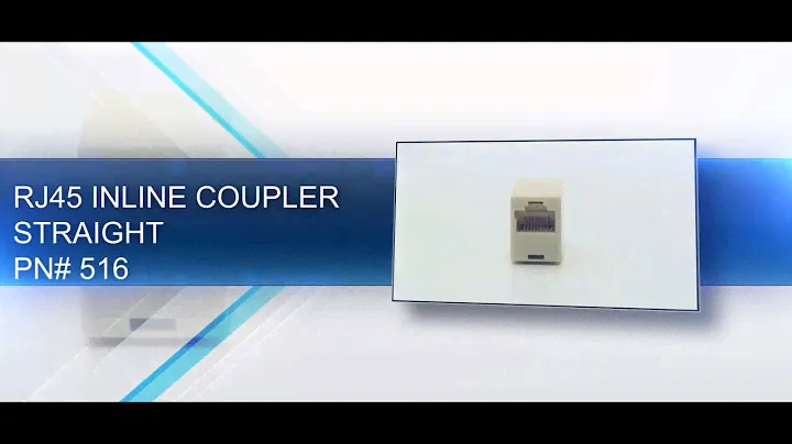 RJ45 Inline Coupler - Straight Overview #516