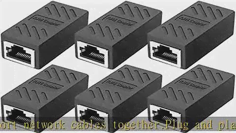 RJ45 Coupler，Ethernet Coupler, in Line Coupler for Cat7/Cat6/Cat5e/Cat5 Ethernet Cable Extender Ada