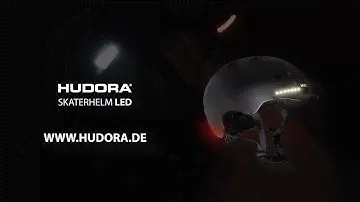 HUDORA Skaterhelm LED – Fahrradhelm mit LED Beleuchtung