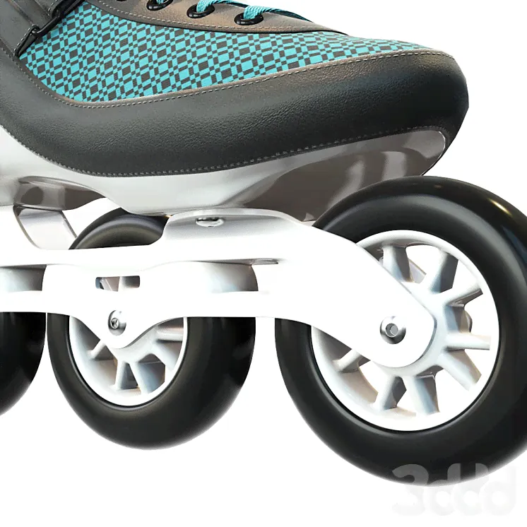 Inline roller skates - Спорт - 3D модель-1