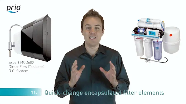 Prio® Expert MOD600 Tankless Reverse Osmosis System – 28 Comparisons with Conventional R.O. Filters