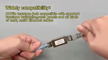 PUXIN RJ45 Cat5e Cat6 Cat6A STP FTP Female Jack Inline Coupler Keystone Jack